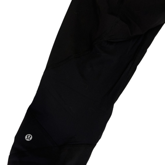 Lululemon Pace Rival Crop *Full-On Luxtreme 22" Black Capris SZ 12 - Picture 10 of 12